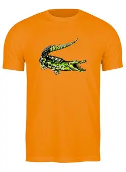 Заказать мужскую футболку в Москве. Футболка классическая Крокодил от ПРИНТЫ ПЕЧАТЬ  - готовые дизайны и нанесение принтов.
