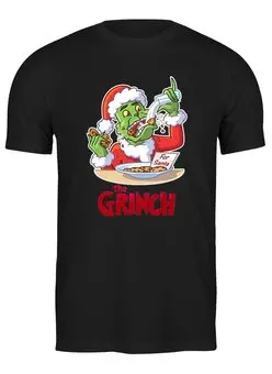 Заказать мужскую футболку в Москве. Футболка классическая Grinch от T-shirt print  - готовые дизайны и нанесение принтов.