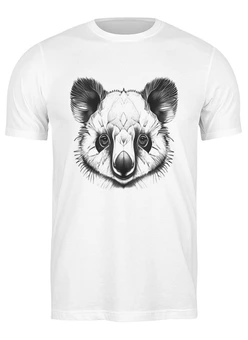 Заказать мужскую футболку в Москве. Футболка классическая Голова коалы от Media M  - готовые дизайны и нанесение принтов.