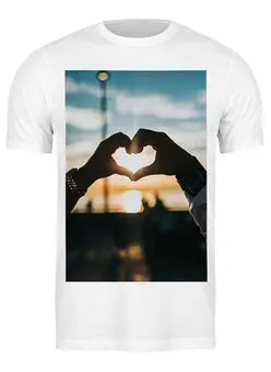 Заказать мужскую футболку в Москве. Футболка классическая Любовь от FireFoxa - готовые дизайны и нанесение принтов.