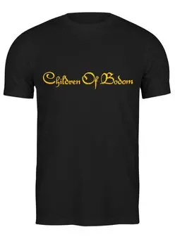 Заказать мужскую футболку в Москве. Футболка классическая Children Of Bodom GOLD от tosha_t - готовые дизайны и нанесение принтов.