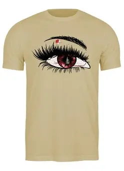 Заказать мужскую футболку в Москве. Футболка классическая Fern Eye от oneredfoxstore@gmail.com - готовые дизайны и нанесение принтов.