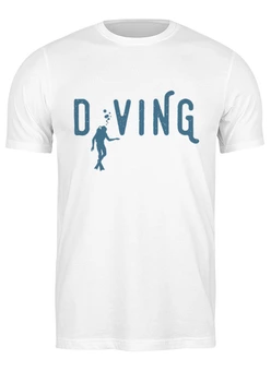 Заказать мужскую футболку в Москве. Футболка классическая Дайвинг от skynatural - готовые дизайны и нанесение принтов.