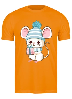 Заказать мужскую футболку в Москве. Футболка классическая Мышка с подарком от skynatural - готовые дизайны и нанесение принтов.