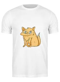 Заказать мужскую футболку в Москве. Футболка классическая Grumpy Cat от Павел Павел - готовые дизайны и нанесение принтов.
