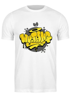 Заказать мужскую футболку в Москве. Футболка классическая Wu-Tang Style от skynatural - готовые дизайны и нанесение принтов.