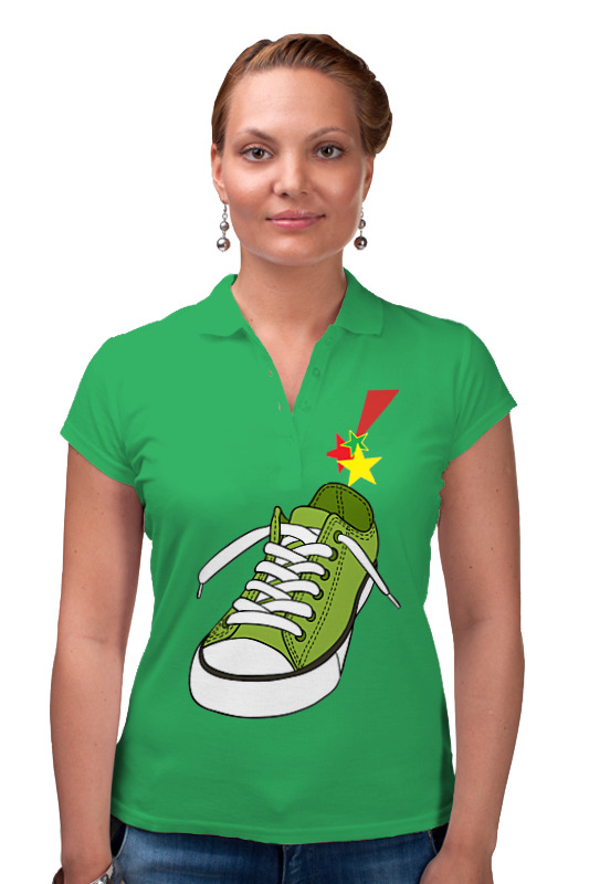 Printio Рубашка Поло Кеды. рубашка унисекс размер 40 цвет зелёный