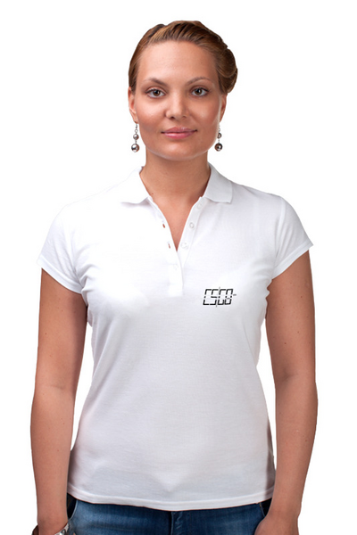 Заказать женскую поло в Москве. Рубашка Поло CS GO 2 от bd-art  - готовые дизайны и нанесение принтов.