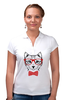 Заказать женскую поло в Москве. Рубашка Поло Кошка от YellowCloverShop - готовые дизайны и нанесение принтов.