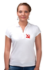 Заказать женскую поло в Москве. Рубашка Поло Советский Союз от THE_NISE  - готовые дизайны и нанесение принтов.