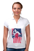 Заказать женскую поло в Москве. Рубашка Поло Love Hurts от denis01001 - готовые дизайны и нанесение принтов.