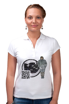 Заказать женскую поло в Москве. Рубашка Поло Printio 1 0 от Андрей Ульяненко - готовые дизайны и нанесение принтов.