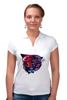 Заказать женскую поло в Москве. Рубашка Поло Kindred от oty_v - готовые дизайны и нанесение принтов.