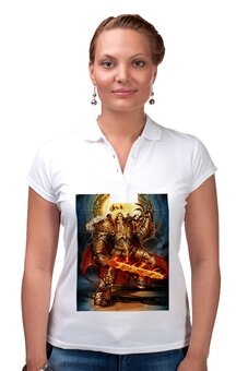 Заказать женскую поло в Москве. Рубашка Поло Император от GeekFox  - готовые дизайны и нанесение принтов.