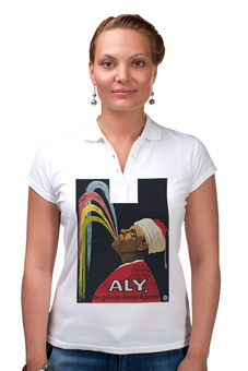Заказать женскую поло в Москве. Рубашка Поло Афиша представления Хаджи Али, 1913 г. от posterman - готовые дизайны и нанесение принтов.