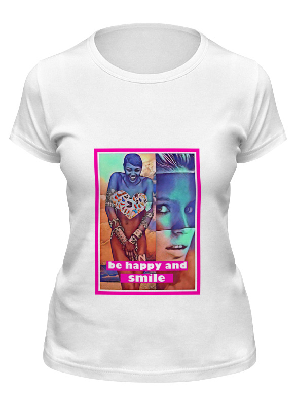 Printio Футболка классическая Be happy and smile printio футболка wearcraft premium be happy and smile