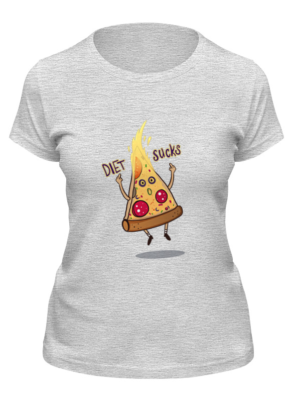 Printio Футболка классическая Диета - отстой! мужская футболка для любителей пиццы s черный