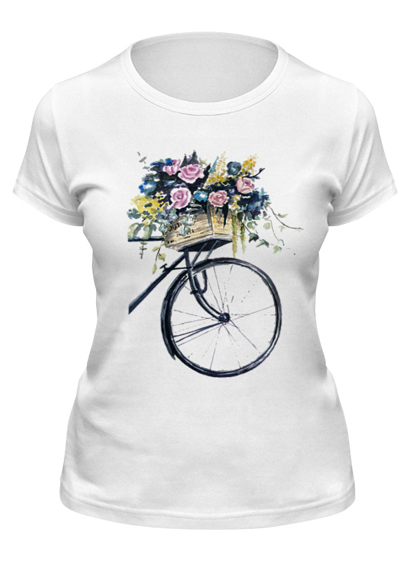 Printio Футболка классическая Велосипед с цветами printio футболка классическая велосипед с цветами