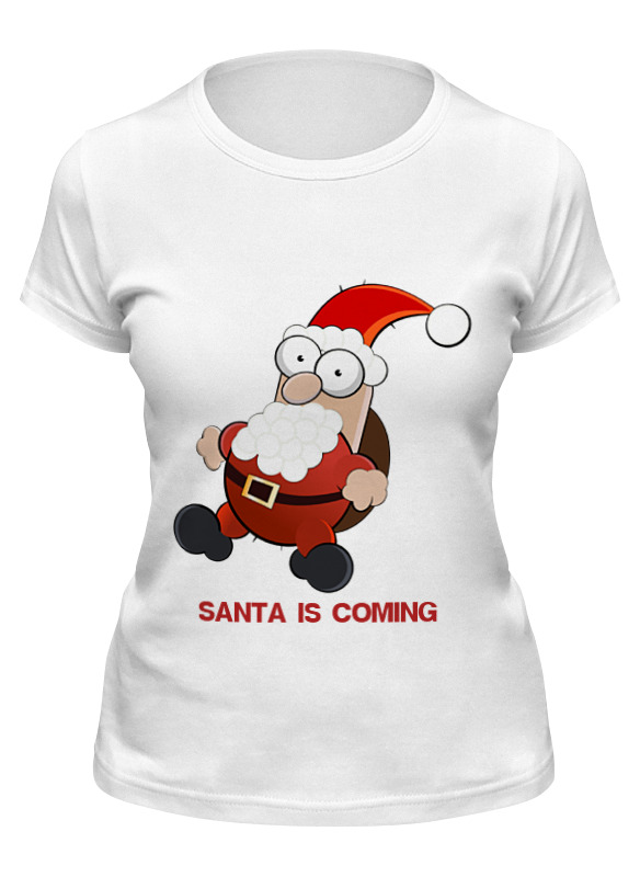 Printio Футболка классическая Santa is coming printio футболка wearcraft premium santa is coming