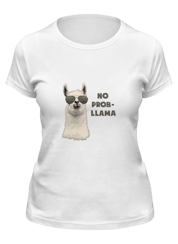 Printio Футболка классическая Нет проблем - no prob-llama printio детская футболка классическая унисекс нет проблем no prob llama