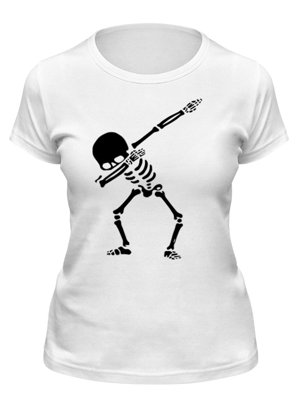 Printio Футболка классическая Скелет танцует дэб printio сумка скелет танцует дэб