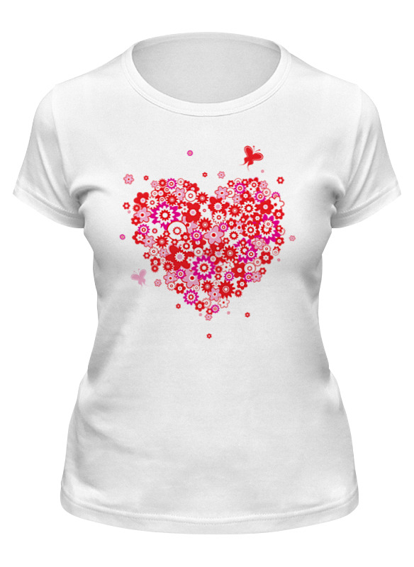Printio Футболка классическая Цветочное сердце мужская футболка сердце бабочки m белый