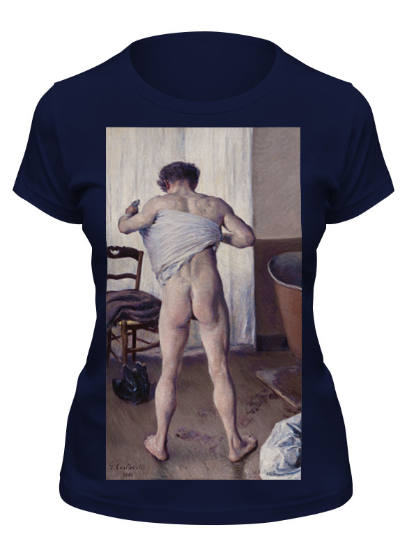 Printio Футболка классическая Мужчина в ванной (картина кайботта) printio свитшот унисекс хлопковый мужчина в ванной картина кайботта