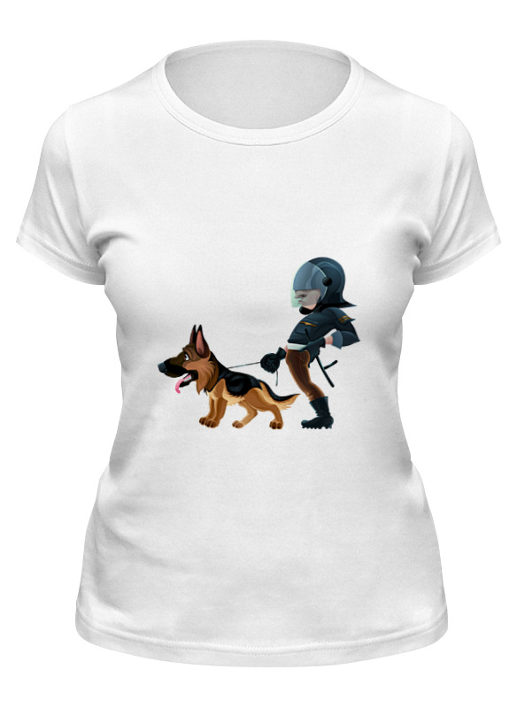 Printio Футболка классическая Коп с собакой printio детская футболка классическая унисекс коп с овчаркой