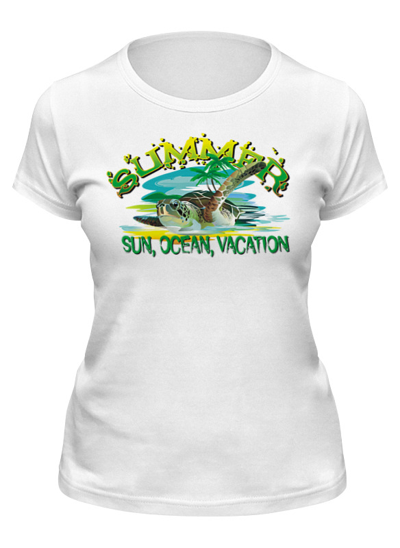 Printio Футболка классическая Лето- солнце, океан, отпуск. мужская футболка маяк иллюстрация с надписью l белый