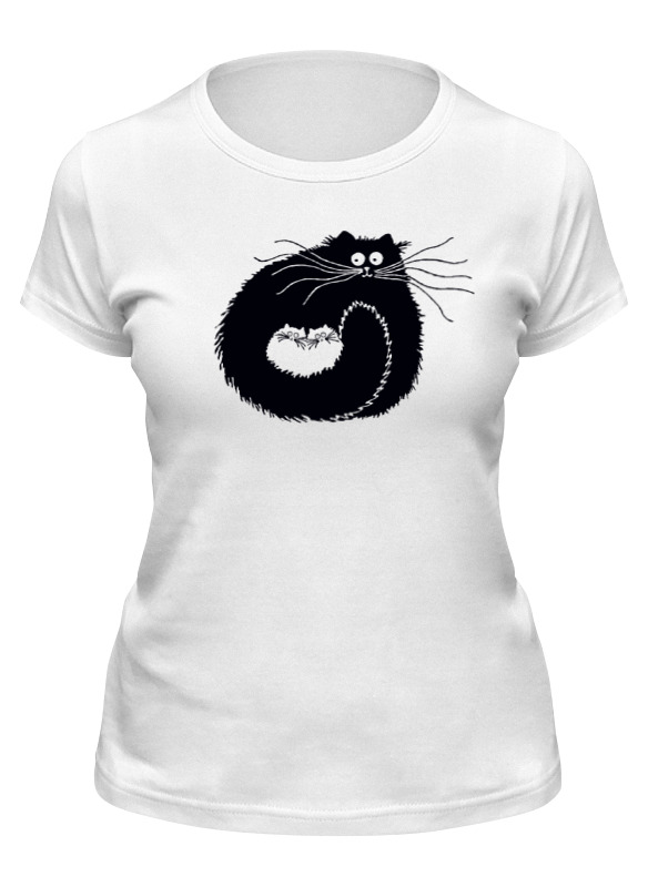 Printio Футболка классическая Чёрный котяра и котята мужская футболка смешной кот m серый меланж