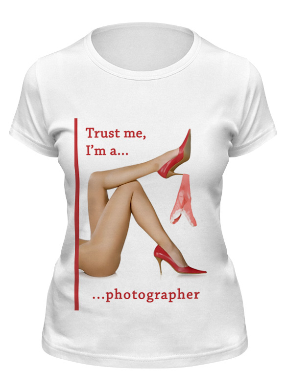 printio футболка классическая trust me i m a professional graphic designer Printio Футболка классическая Trust me, i'm a photographer