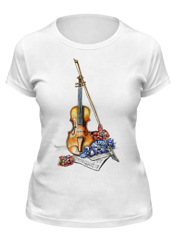 Printio Футболка классическая Скрипка с анемонами printio футболка классическая скрипка с анемонами