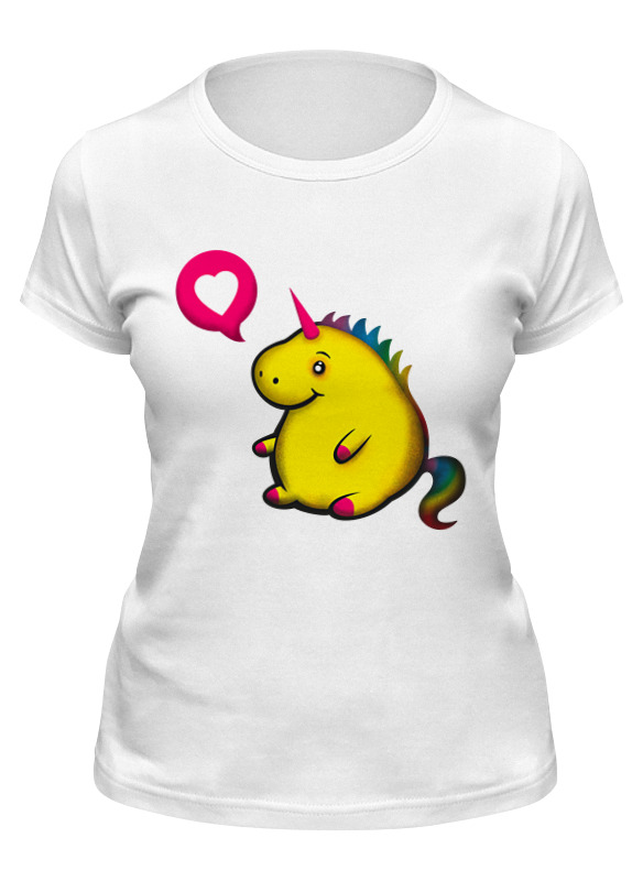 Printio Футболка классическая Пухленький желтый единорог мужская футболка сова с сердечком m желтый