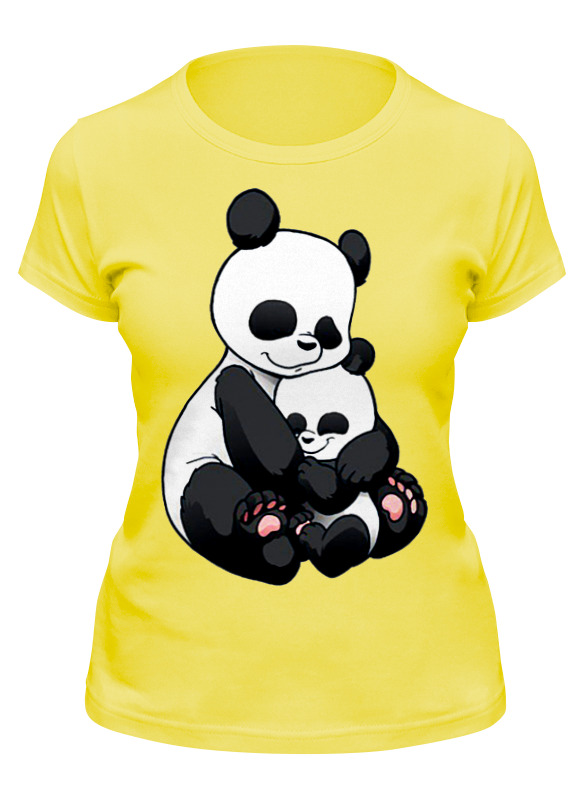 Printio Футболка классическая Панда с малышом printio лонгслив панда с малышом