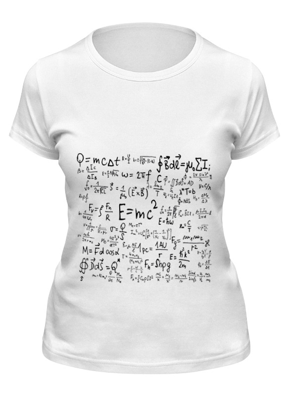 Printio Футболка классическая Формулы по физике printio футболка классическая формулы по физике
