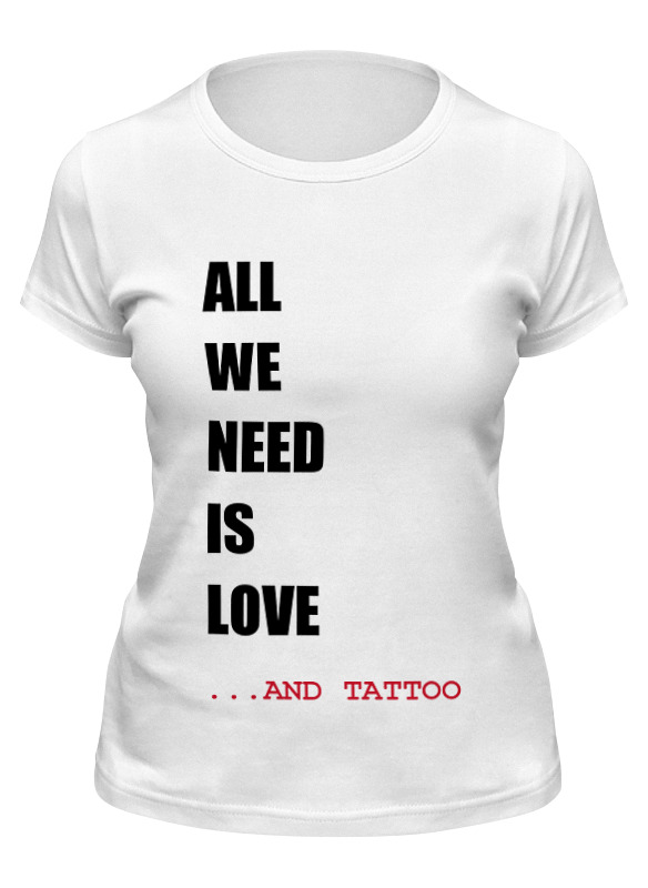 Printio Футболка классическая All we need is love m printio футболка wearcraft premium all we need is love m