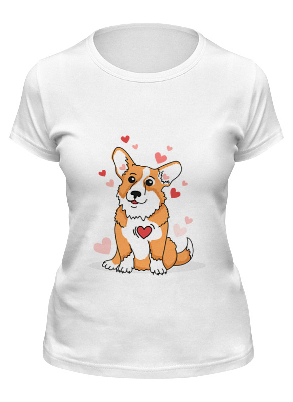 Printio Футболка классическая Любимый корги женская футболка милый корги подарок любителю собак s белый