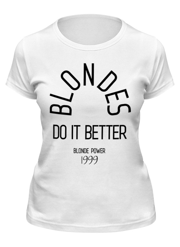Printio Футболка классическая Блондинке...