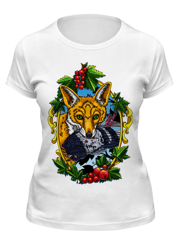 Printio Футболка классическая Лиса с голубем