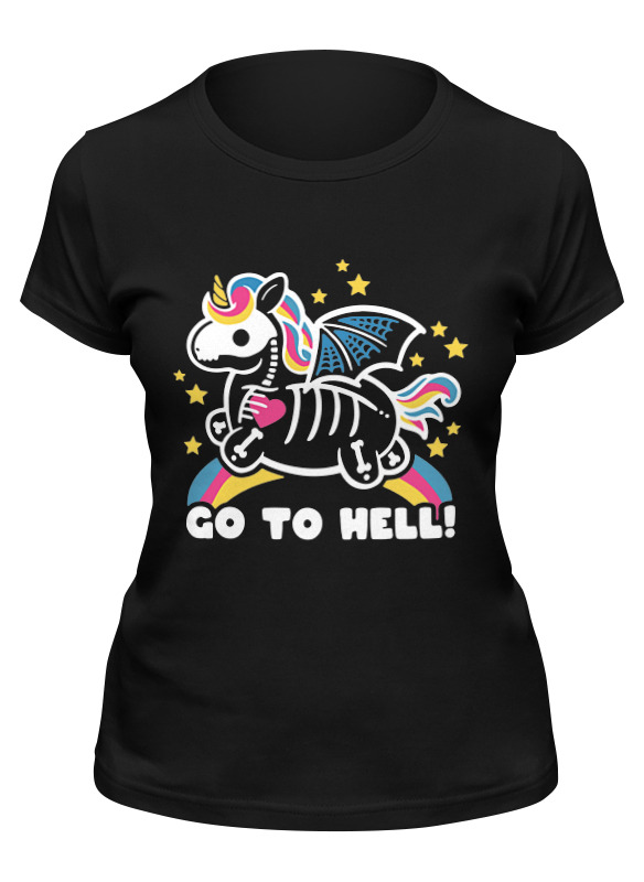 Printio Футболка классическая Go to hell unicorn printio детская футболка классическая унисекс go to hell unicorn