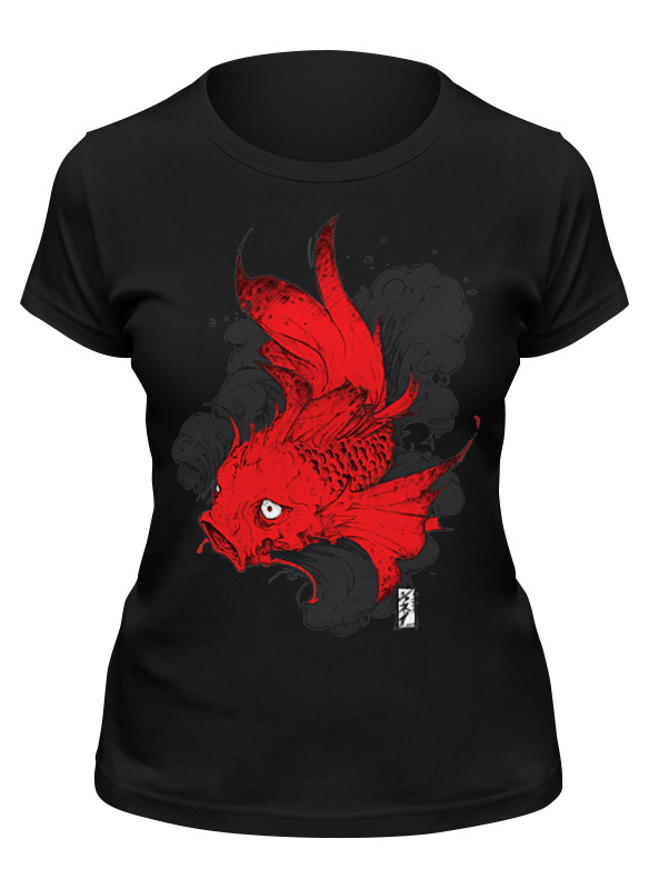 Printio Футболка классическая Scarlet fish / алая рыба printio футболка с полной запечаткой мужская scarlet fish алая рыба