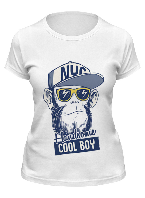 printio футболка классическая обезьяна в очках Printio Футболка классическая Brooklyn monkey