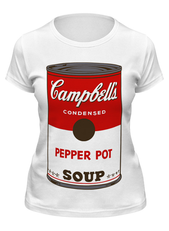 Printio Футболка классическая Campbell's soup (энди уорхол) printio футболка с полной запечаткой женская банка с супом кэмпбелл