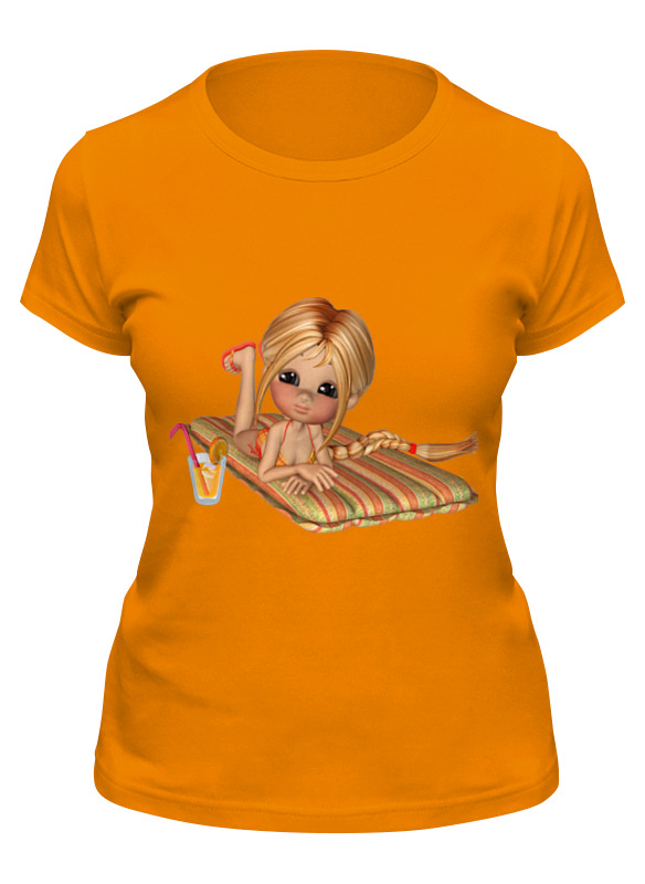 Printio Футболка классическая Красотка на пляже