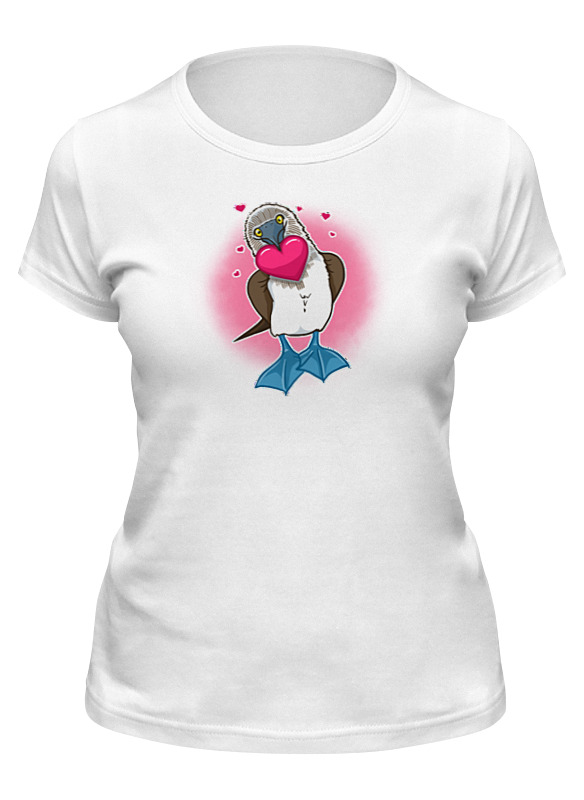 Printio Футболка классическая Влюбленная птица с сердцем детская футболка кошка с сердцем валентинка 116 синий