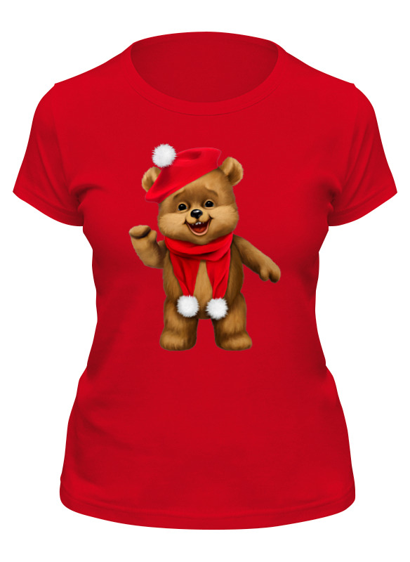 Printio Футболка классическая Рождественский медвежонок printio детские боди рождественский медвежонок