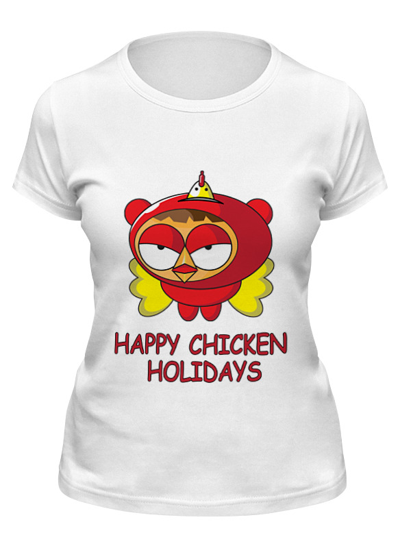 Printio Футболка классическая Happy chicken holidays