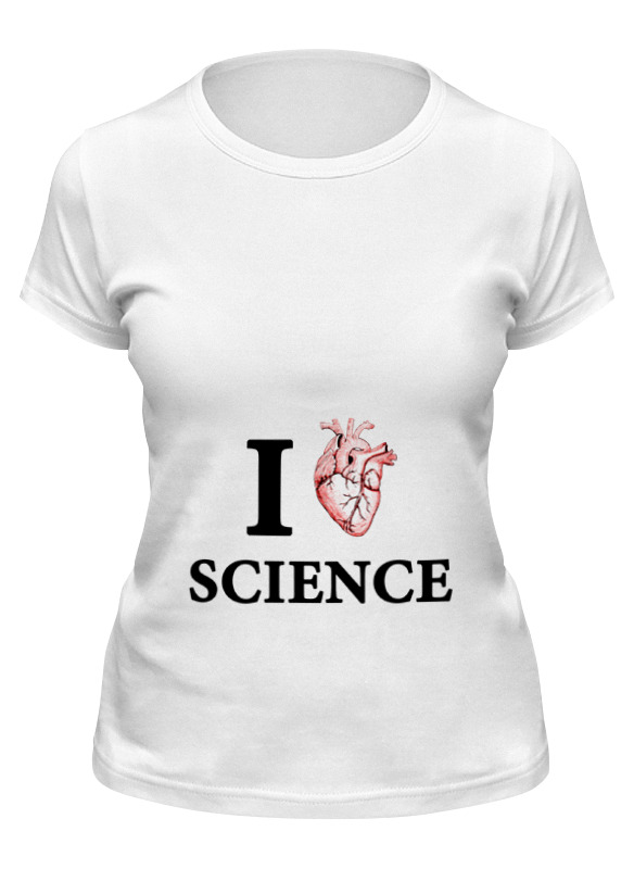 Printio Футболка классическая I love science (я люблю науку) printio футболка wearcraft premium i love science я люблю науку