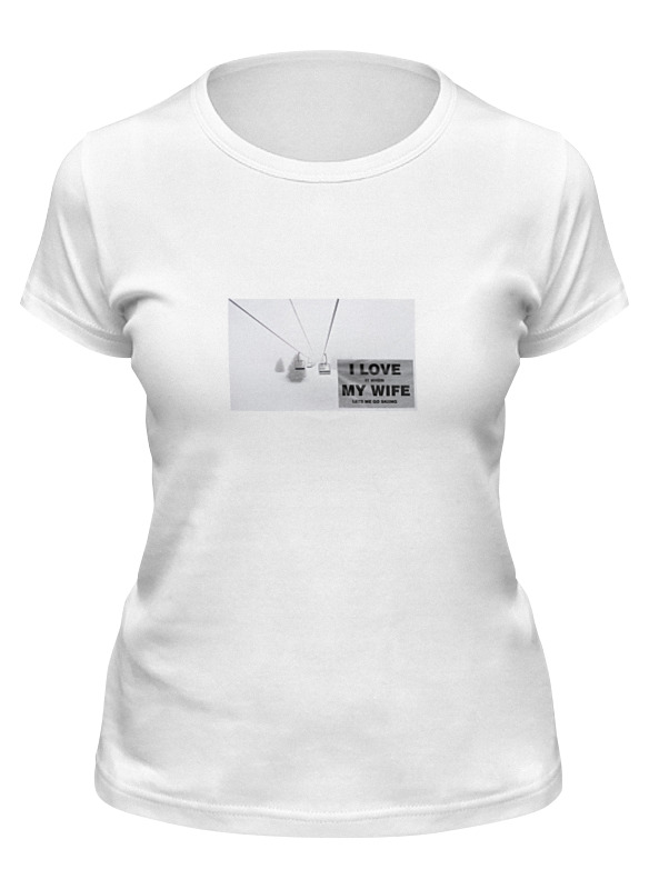 Printio Футболка классическая Настоящему горнолыжнику футболка женская с надписью i love my lab