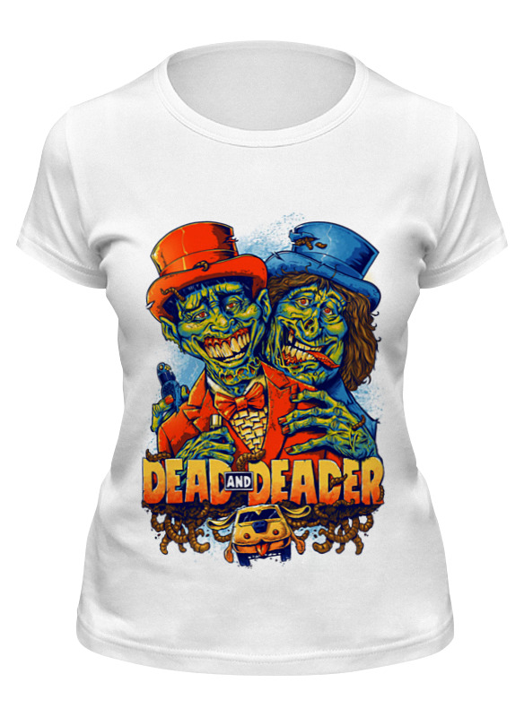 Printio Футболка классическая Тупой и ещё тупее, зомби арт